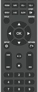 AIDITIYMI Replacement Remote Control for Lonpoo LP-099 DVD Player | Universal Compatibility | Easy to Use | Ideal for Ho