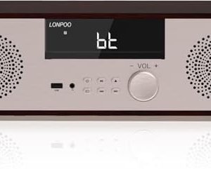 Compact System Micro HiFi System - 40 Watts RMS CD Stereo System with Bluetooth, FM Radio, and AUX-in for Home Use - Ric