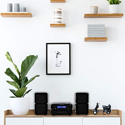 Magnavox MM435M-WH Compact CD Shelf System | Bluetooth Wireless, FM Radio | Remote Control | White | AUX Compatible | 20